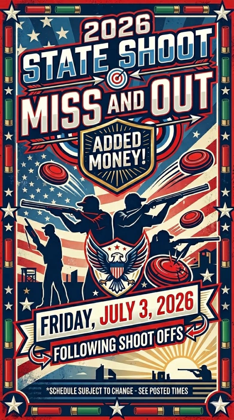 Miss and Out with added money, Friday July 3, following shoot-offs